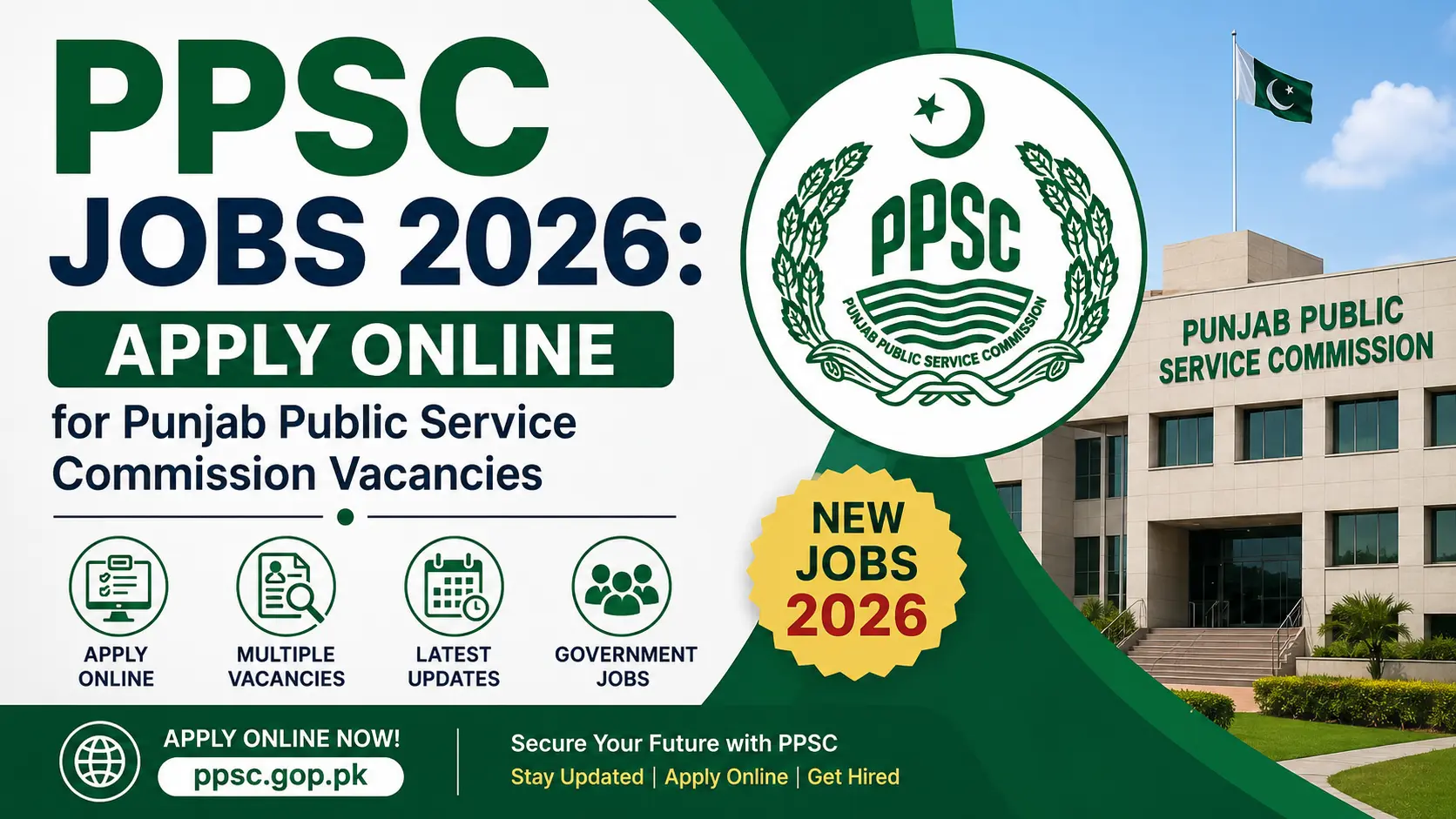 PPSC Jobs 2026 Apply Online for Punjab Public Service Commission Vacancies