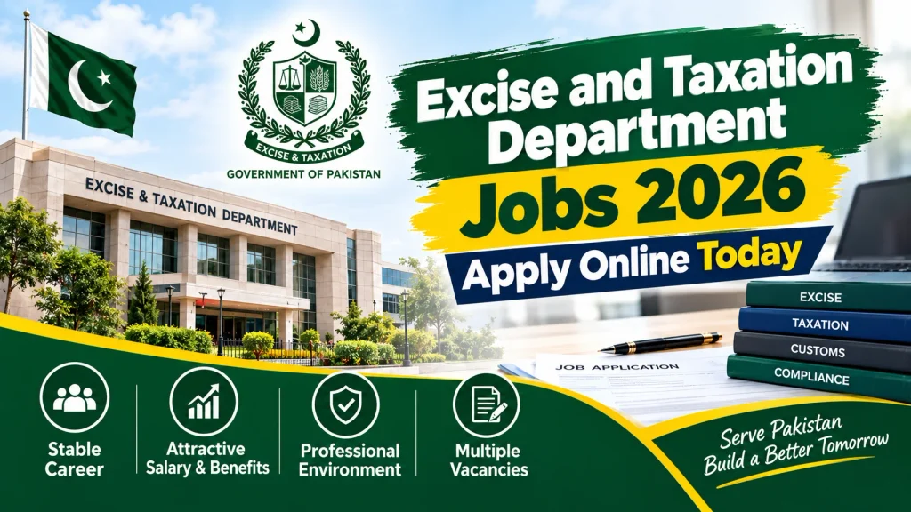 Excise and Taxation Department Jobs 2026