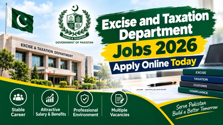 Excise and Taxation Department Jobs 2026