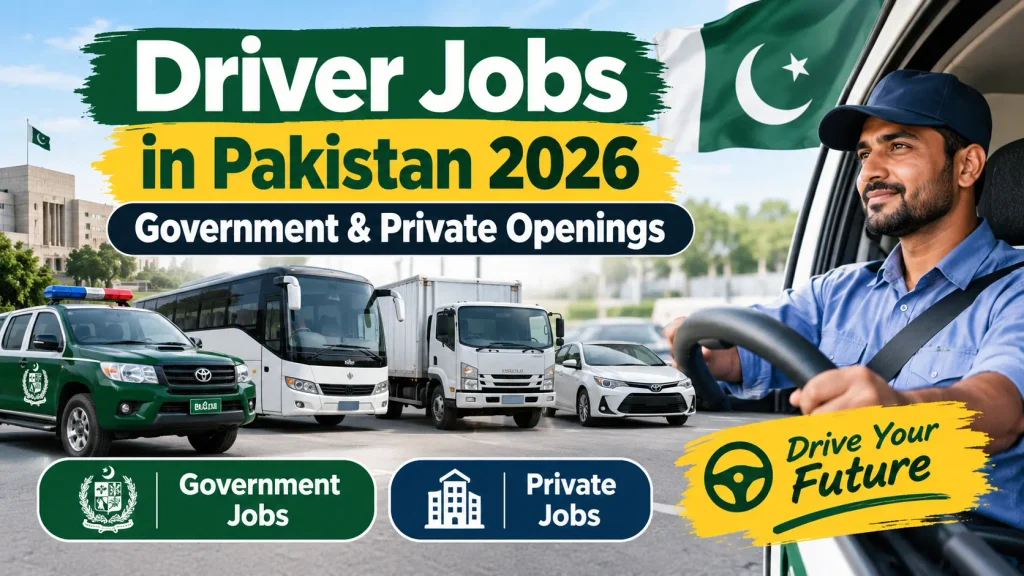 Driver Jobs in Pakistan 2026 – Government & Private Openings