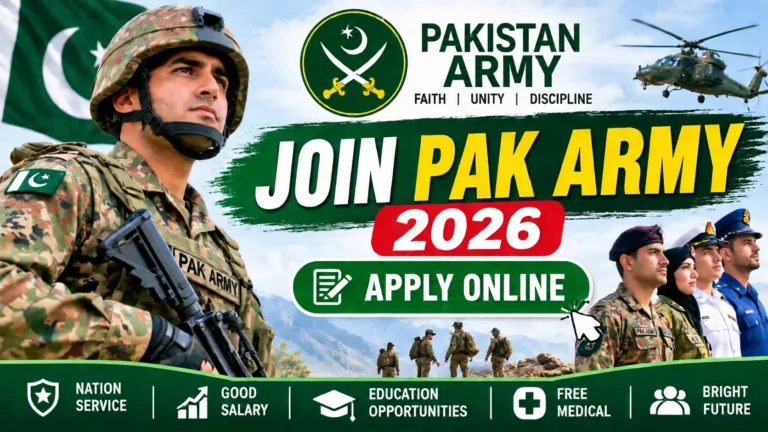 Join Pak Army 2026 – Apply Online